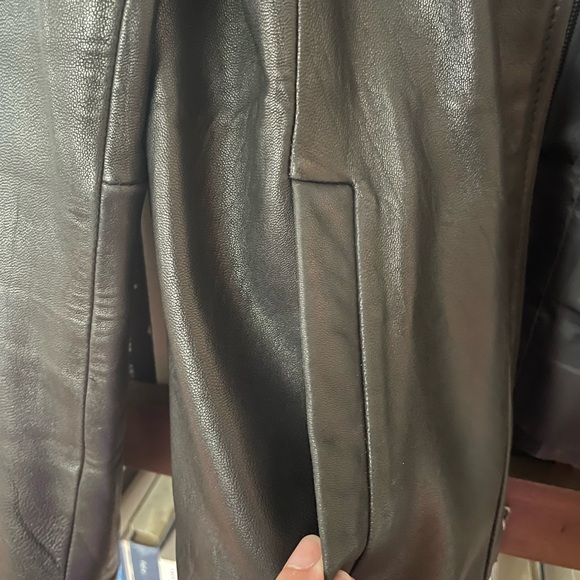 Black Leather Jacket- Kenneth Cole Reaction - Picture 2 of 13